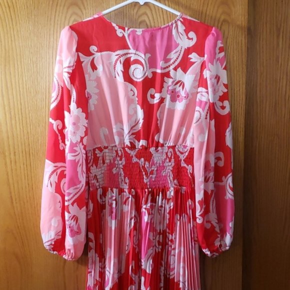 Traffic People Paisley Printed Aurora Midi Dress. Paisley. Damask. Medium/Large. - Picture 12 of 14